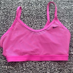 Nike sport top, pink, Size Large